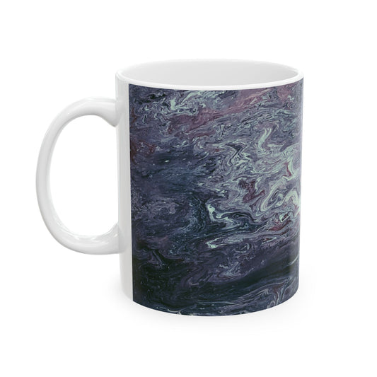 Stylish Abstract Marble Ceramic Mug - 11oz & 15oz Options