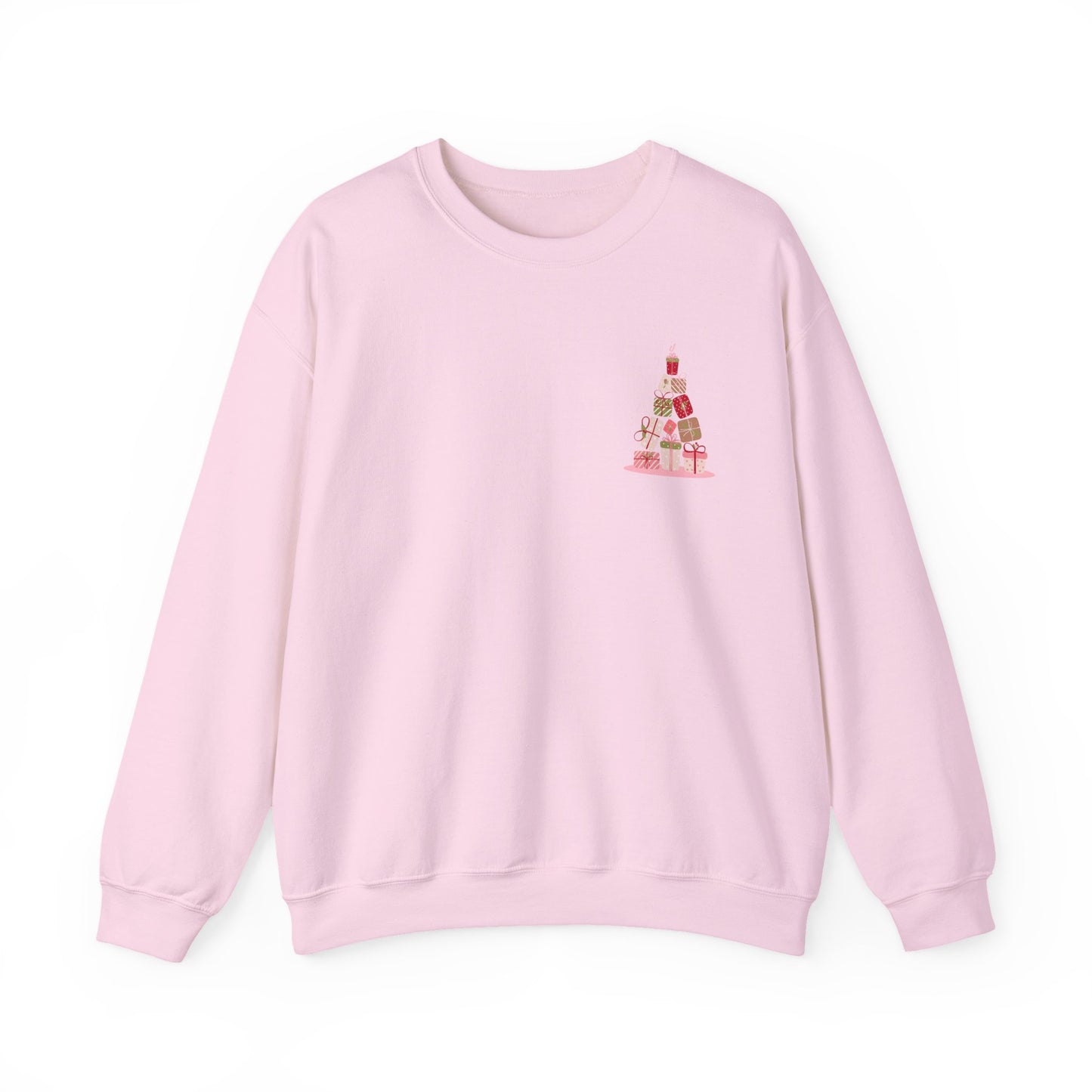 Christmas Tree Gift Stack Sweatshirt — Cute Holiday Gifts Design