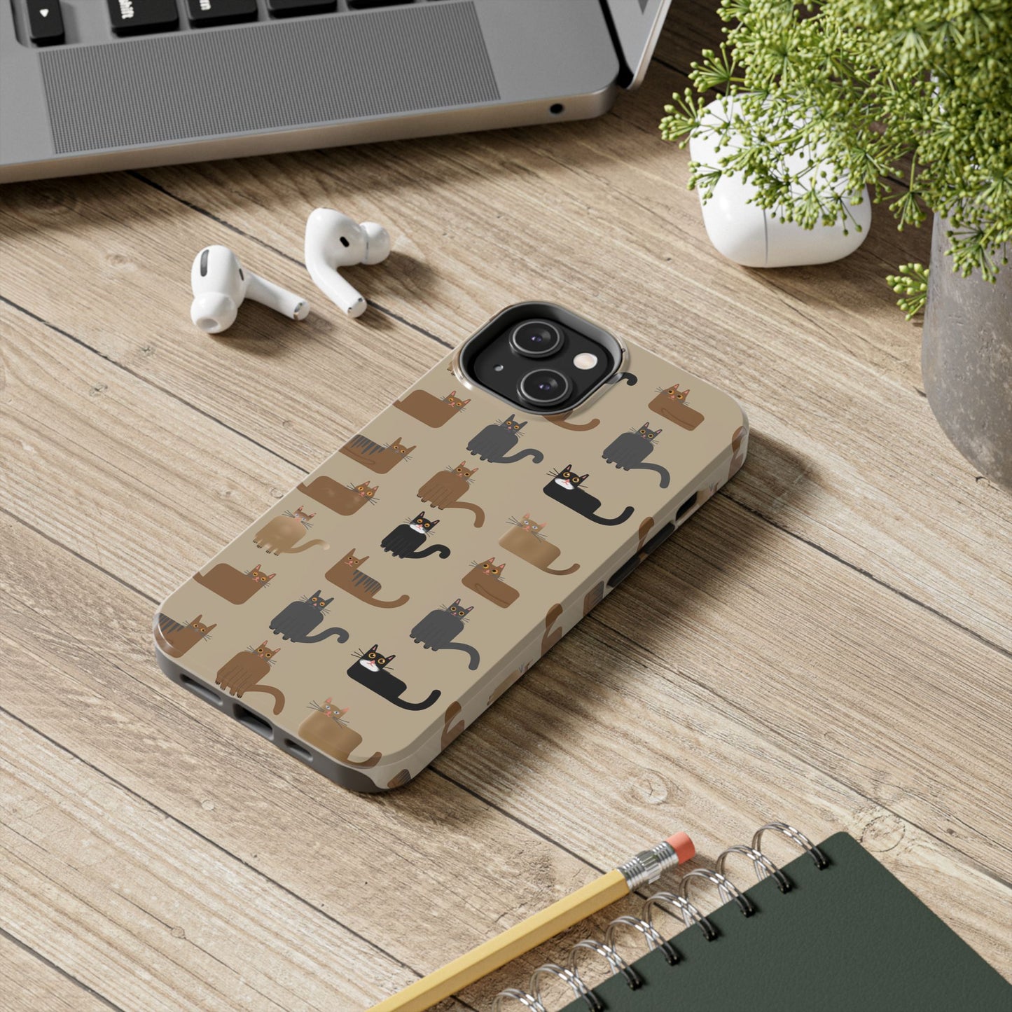 Funda resistente con diseño de gato: protección duradera para los amantes de los gatos