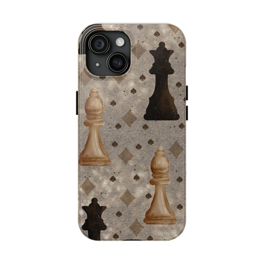 Funda resistente para teléfono con diseño creativo de ajedrez para gamers