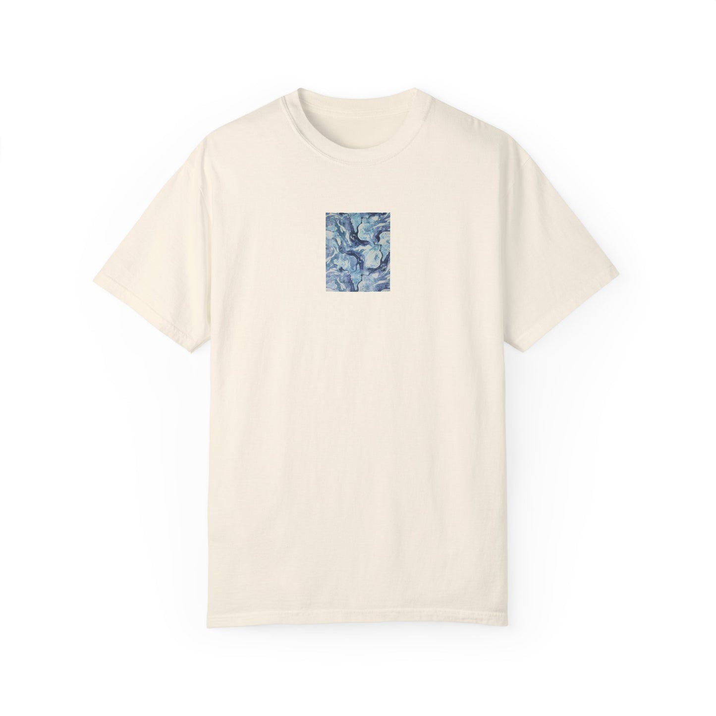 Camiseta unisex teñida en prenda - Diseño artístico