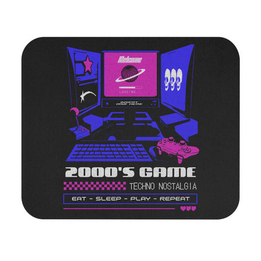 Retro 2000's Gaming Mouse Pad - Techno Nostalgia