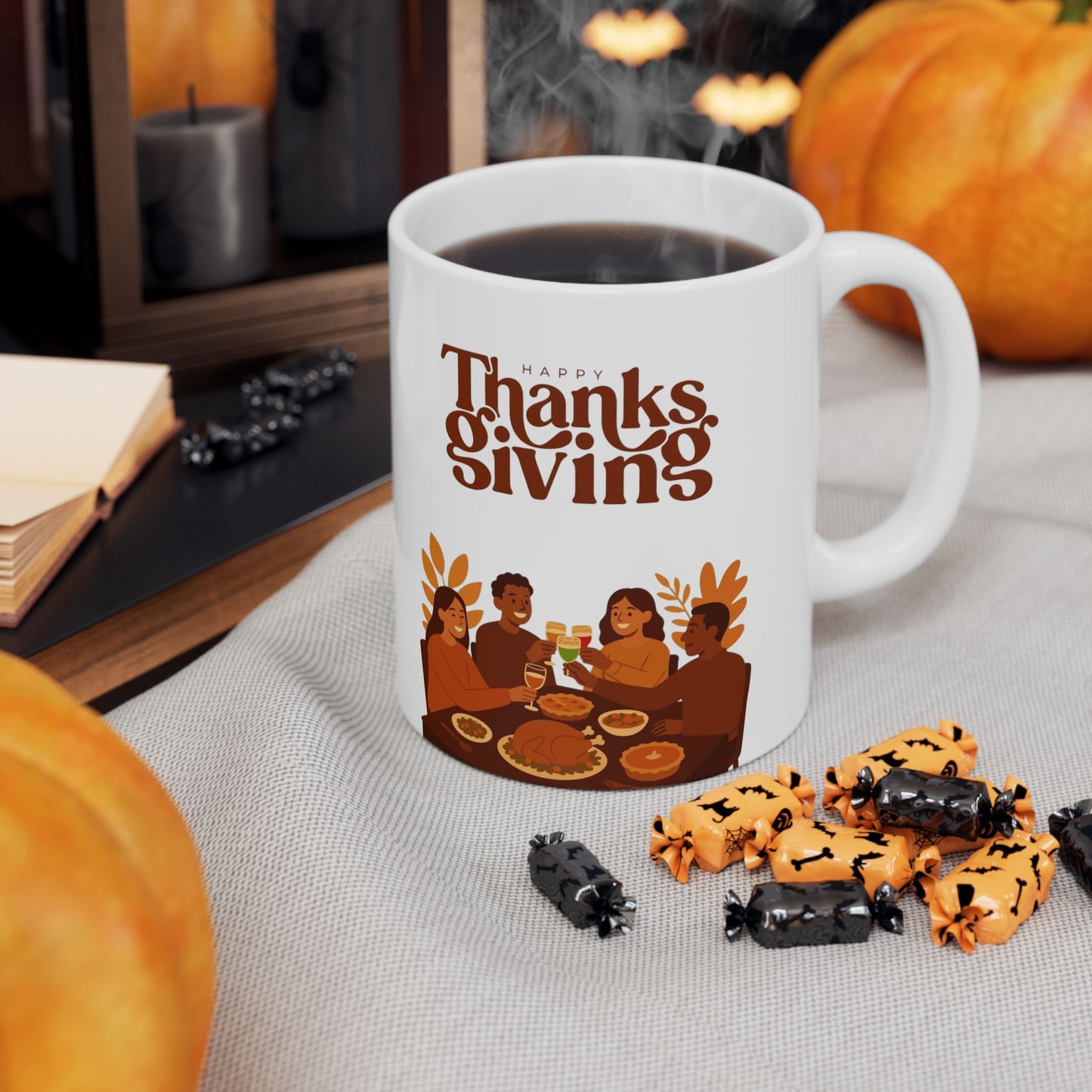 Thanksgiving Celebration Ceramic Mug - 11oz & 15oz