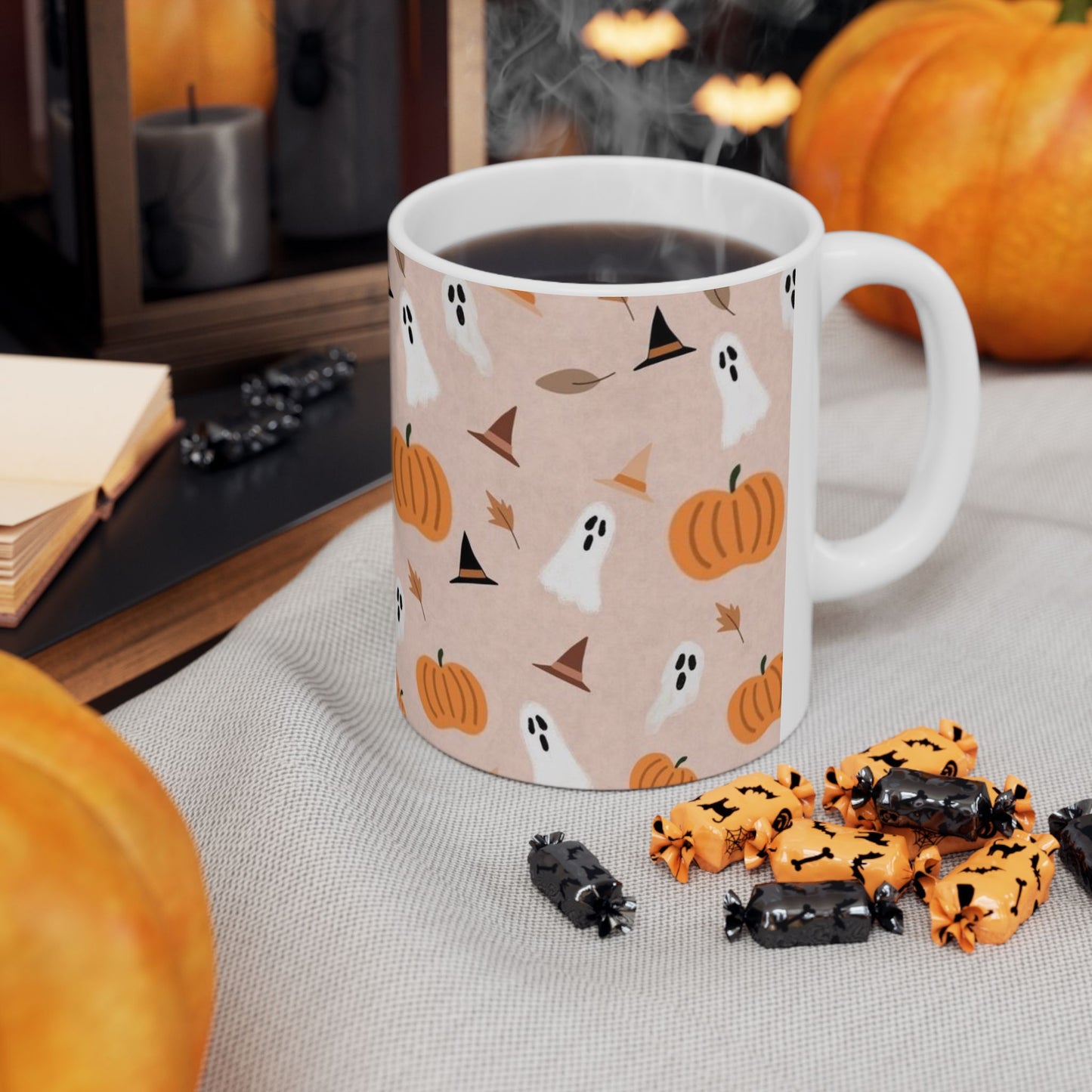 Halloween-Themed Ceramic Mug