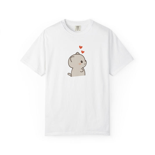 Cute Animal Love Unisex T-Shirt - Garment-Dyed Tee for Cozy Vibes