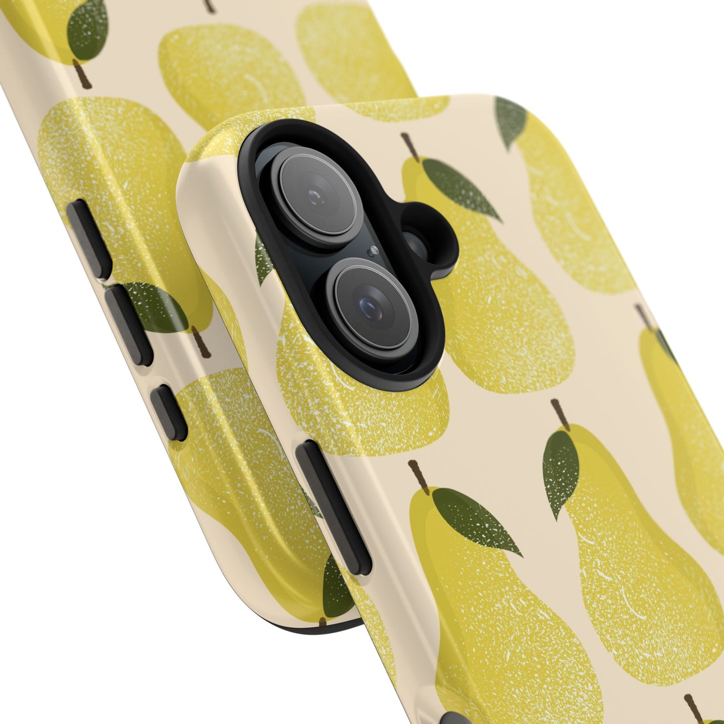 Chic Pear Phone Case, Tough Protection, Stylish Yellow Design, Perfect Gift for Apple Lovers, Summer Vibes, Unique Accessory