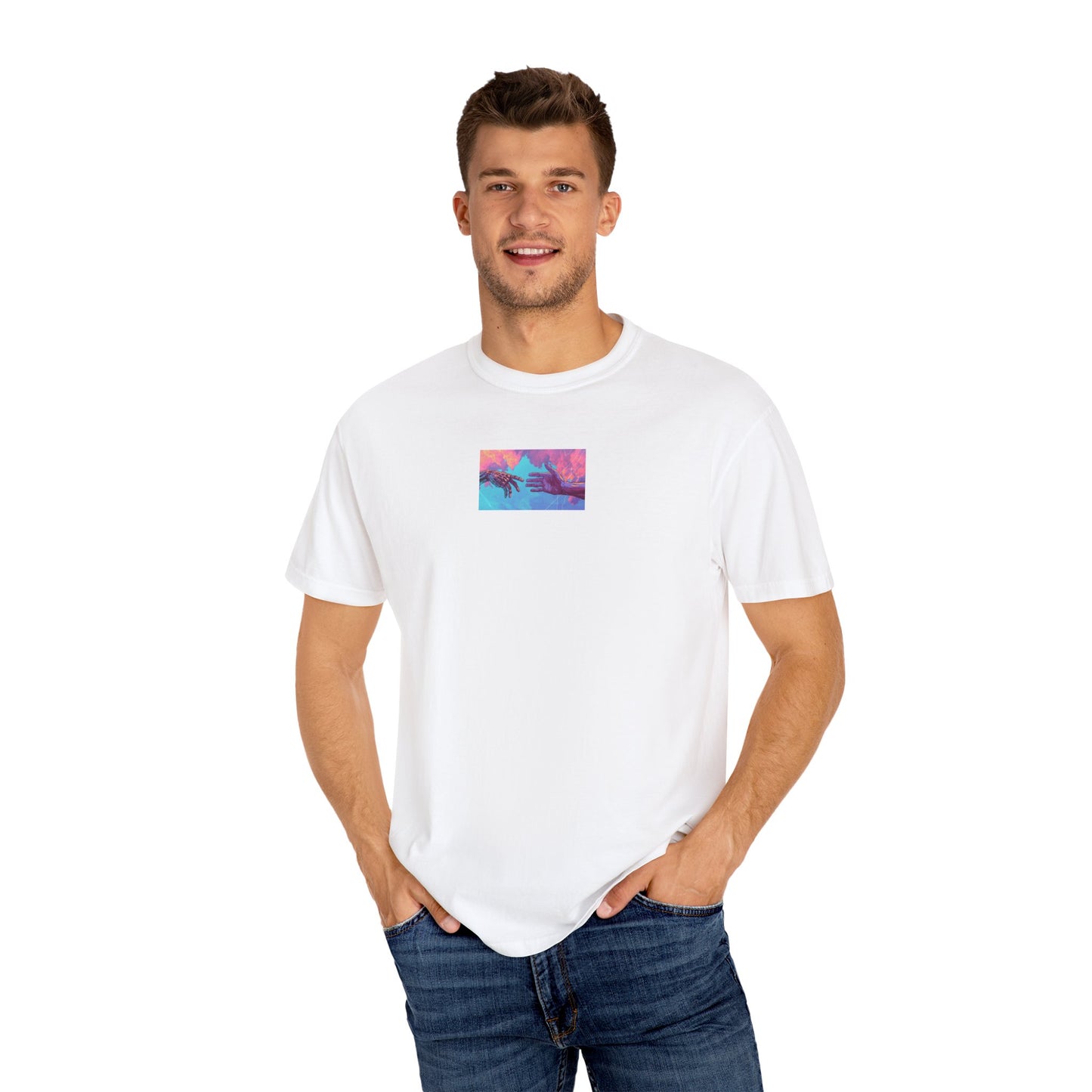 Unisex Garment-Dyed T-Shirt - Tropical Sunset