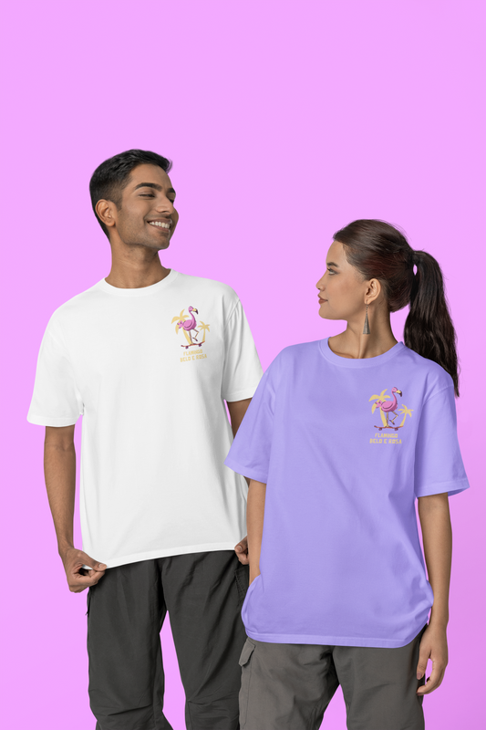 Vibrant Flamingo Unisex Garment-Dyed T-Shirt - Fun Summer Vibes