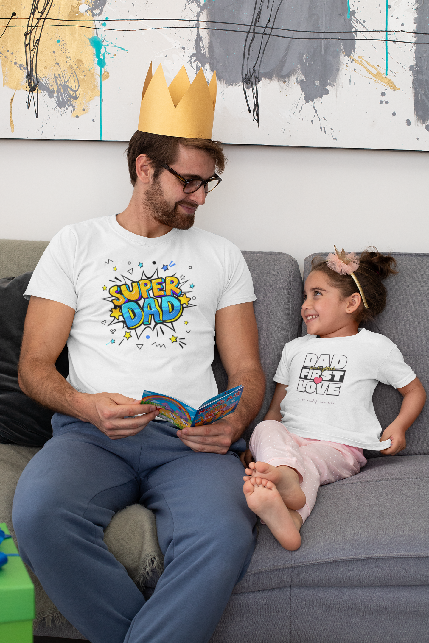 Super Dad Unisex Garment-Dyed T-Shirt - Perfect Gift for Father's Day!