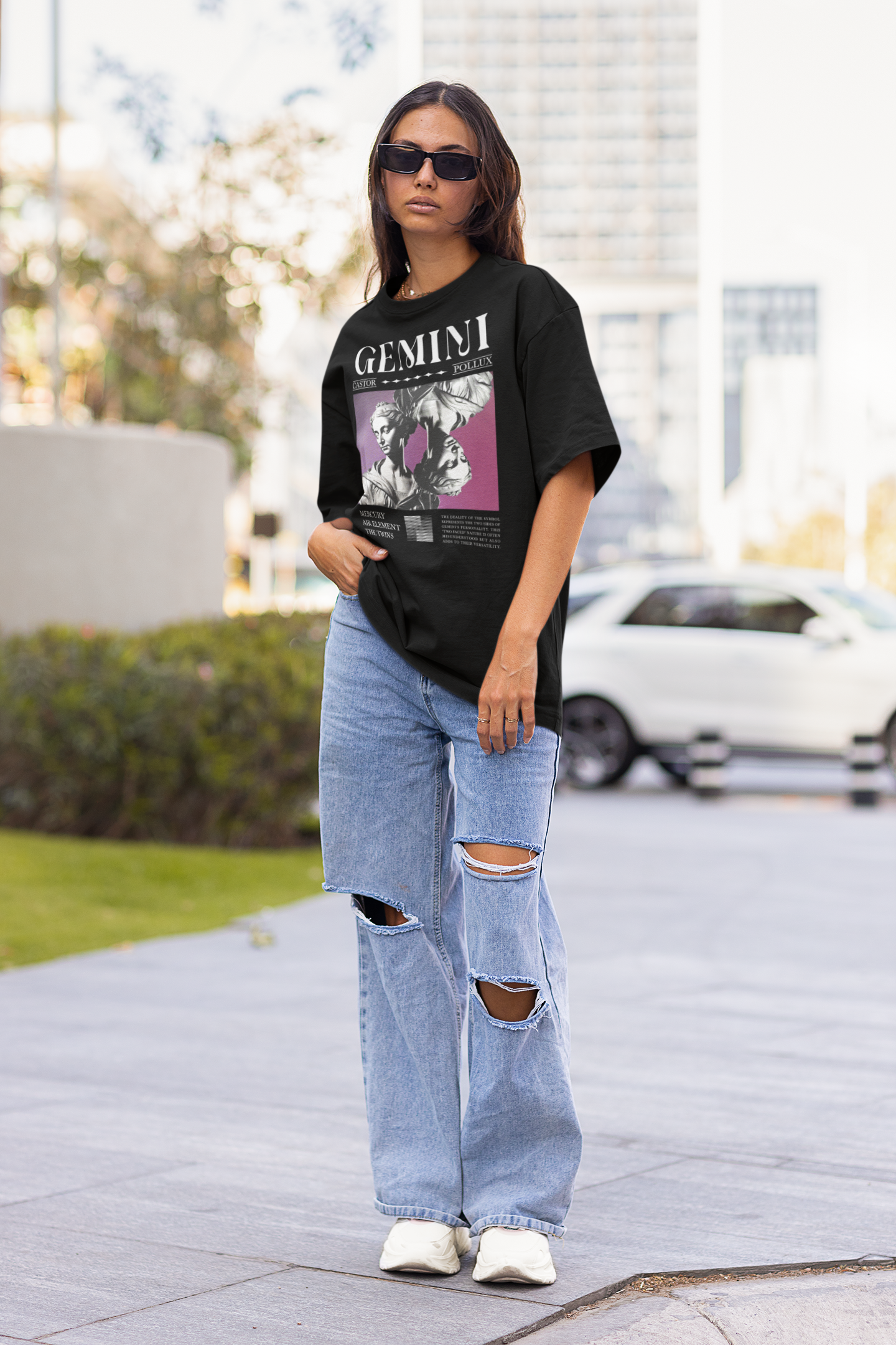 Gemini Art Graphic Unisex T-Shirt - Stylish Astrology Tee
