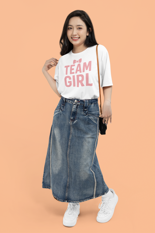 Team Girl Unisex Garment-Dyed T-Shirt, Cute Kids T-Shirt, Birthday Gift, Team Spirit Tee, Casual Outfit