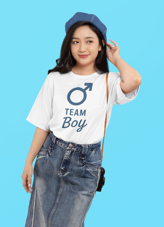 Team Boy Unisex T-shirt, Casual Wear, Baby Shower Gift, New Parent Gift, Everyday Comfort Tee