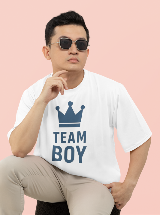 Team Boy T-Shirt, Unisex Tee for Baby Showers, Birthday Parties, Family Gatherings, Thoughtful Gift for Expecting Parents
