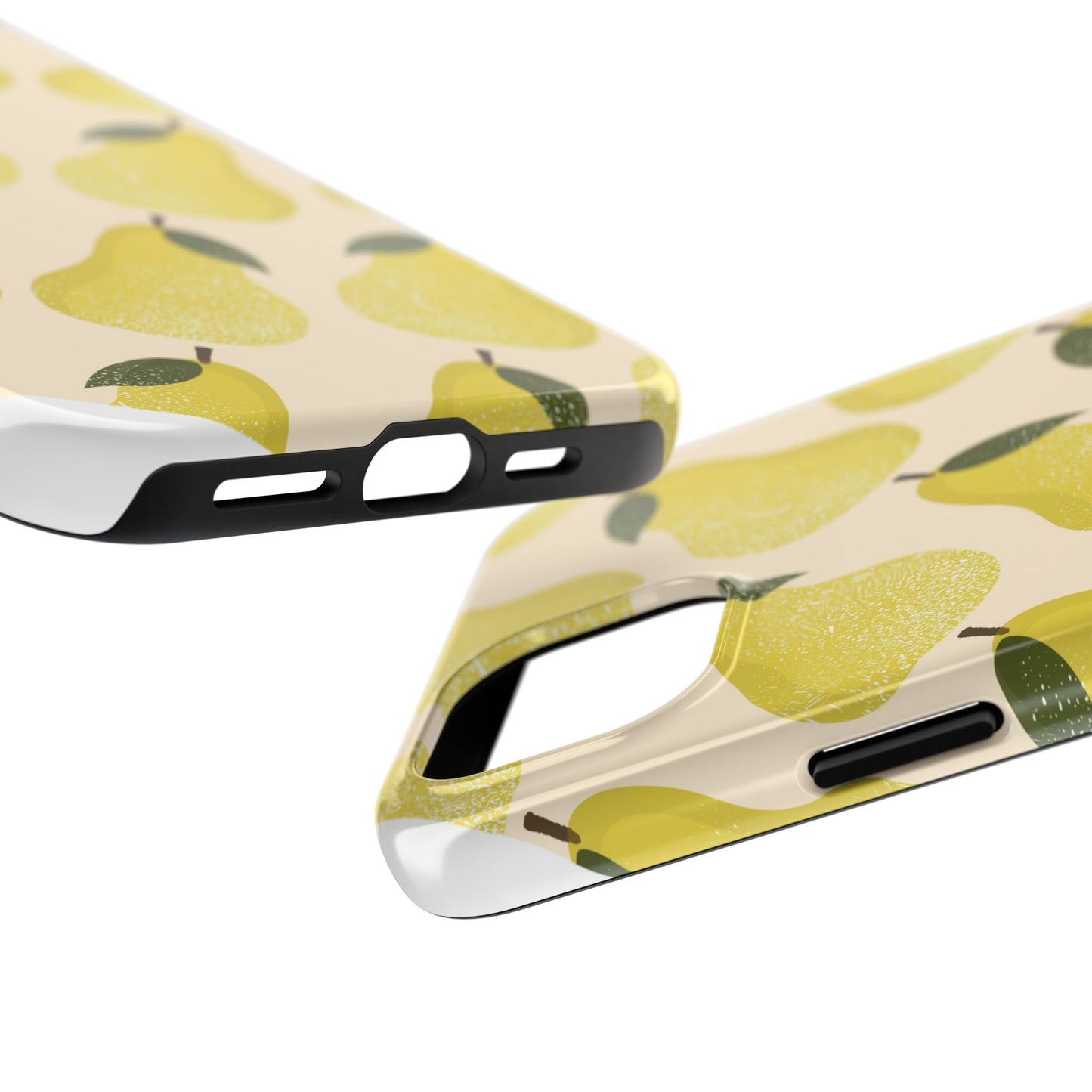 Cute Pear Pattern Tough Phone Case for Fall & Everyday Use