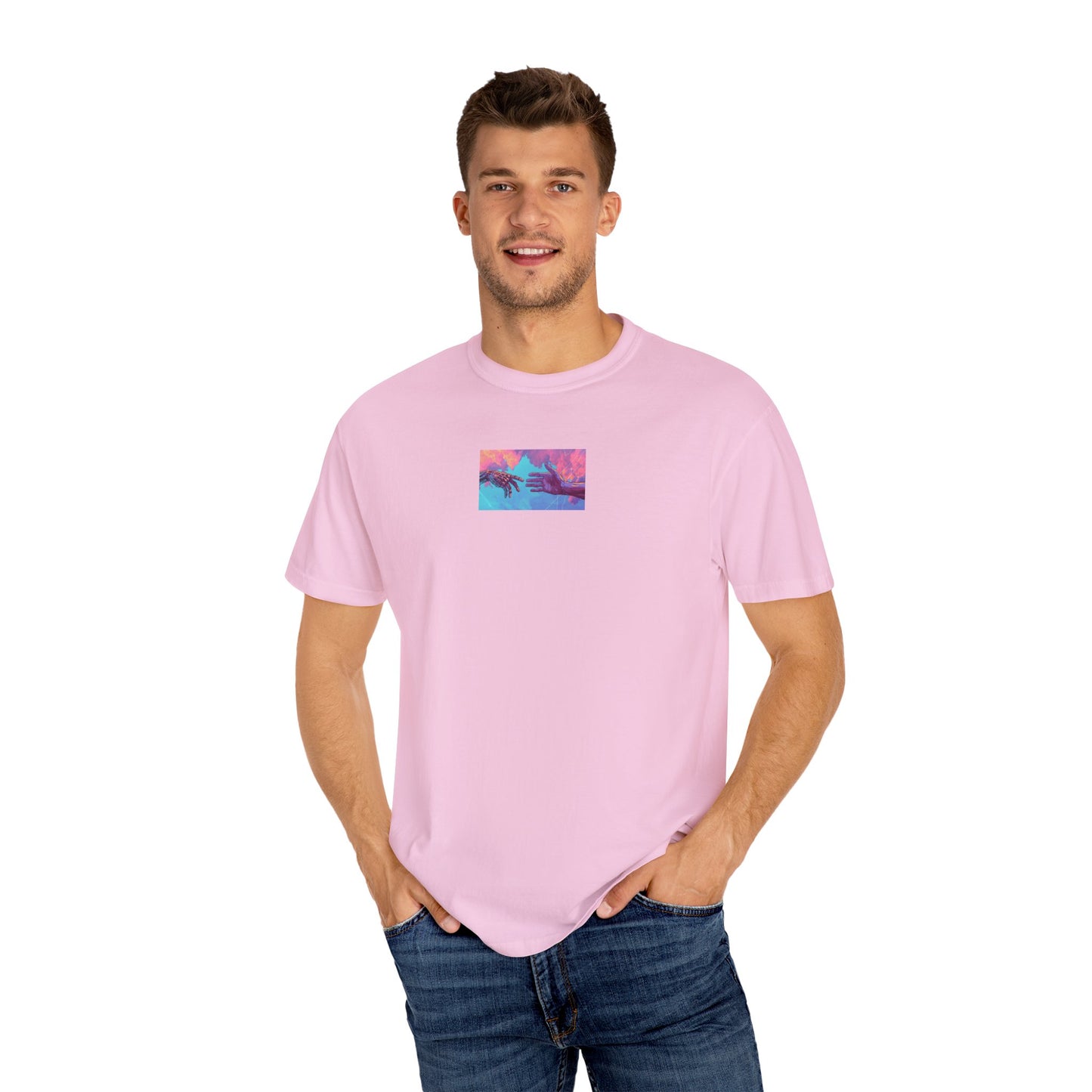 Unisex Garment-Dyed T-Shirt - Tropical Sunset