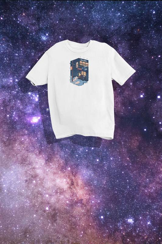 Cozy Night Unisex T-shirt, Relaxed Fit Tee, Home Decor Style, Gift for Him or Her, Casual Wear, Nighttime Vibes