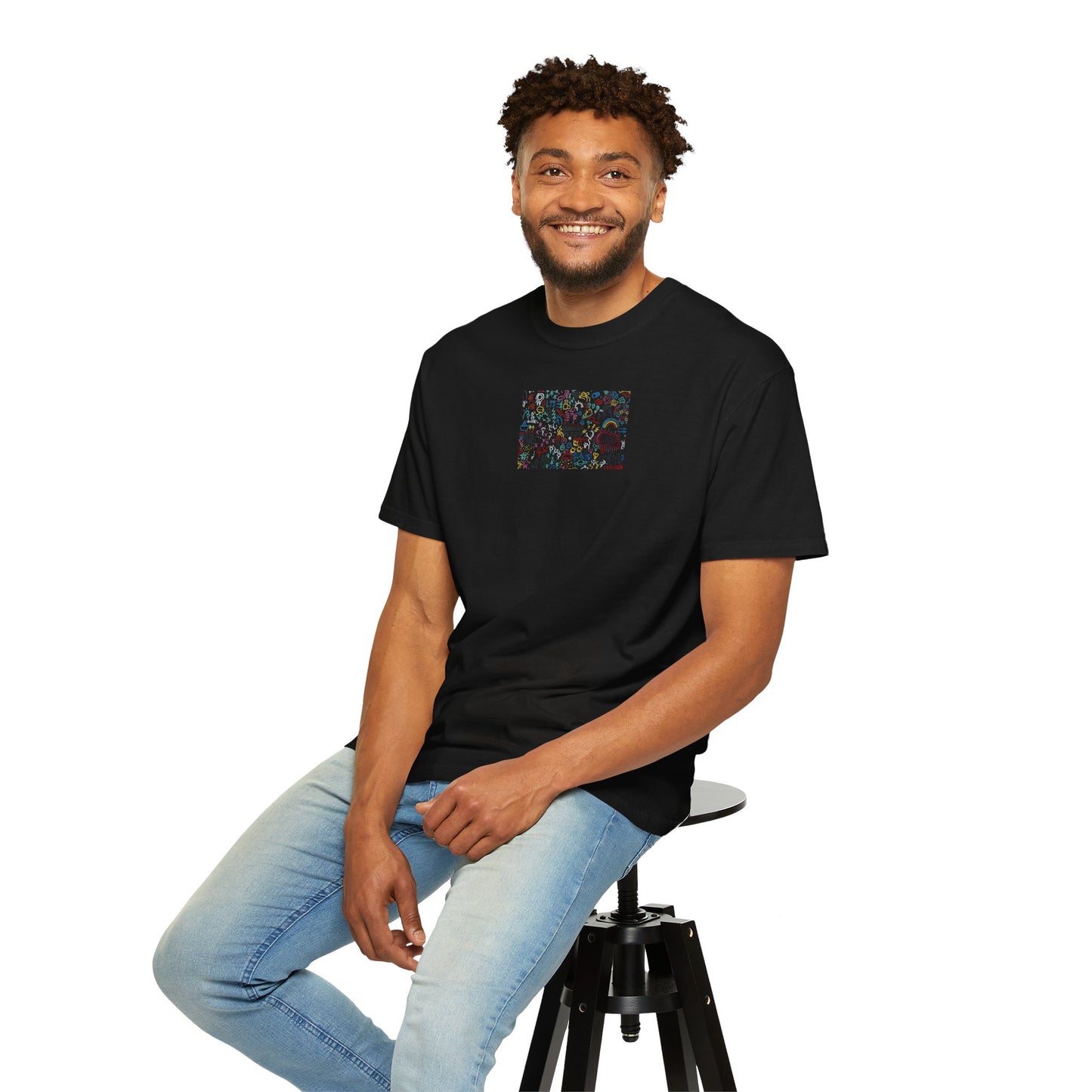 Colorful Illustrated Unisex T-Shirt