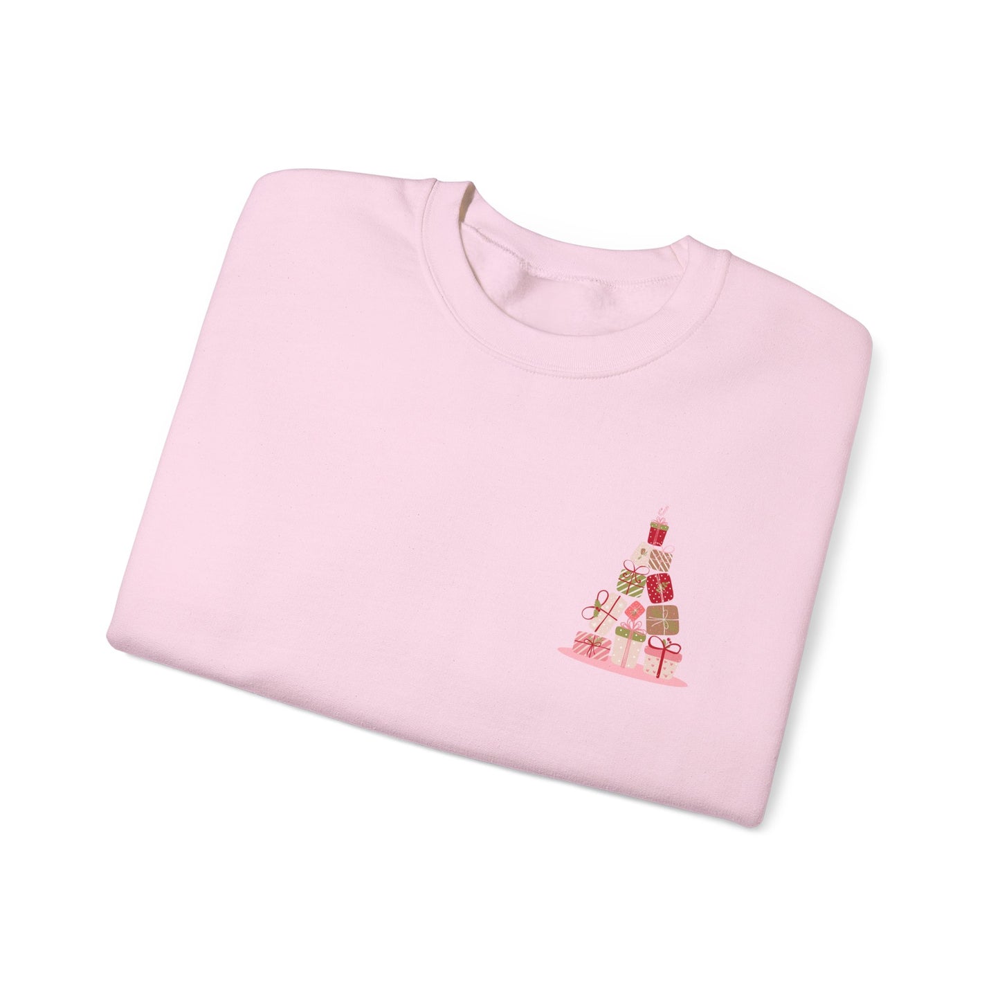 Christmas Tree Gift Stack Sweatshirt — Cute Holiday Gifts Design