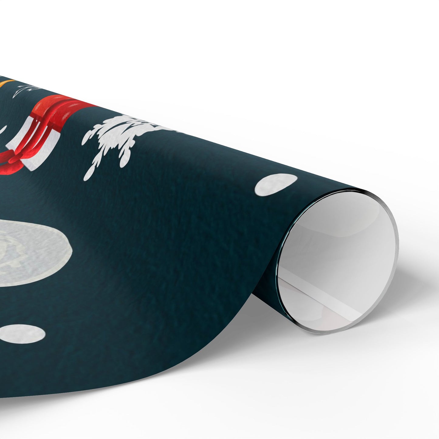 Festive Snowman & Tree Christmas Wrapping Paper Roll