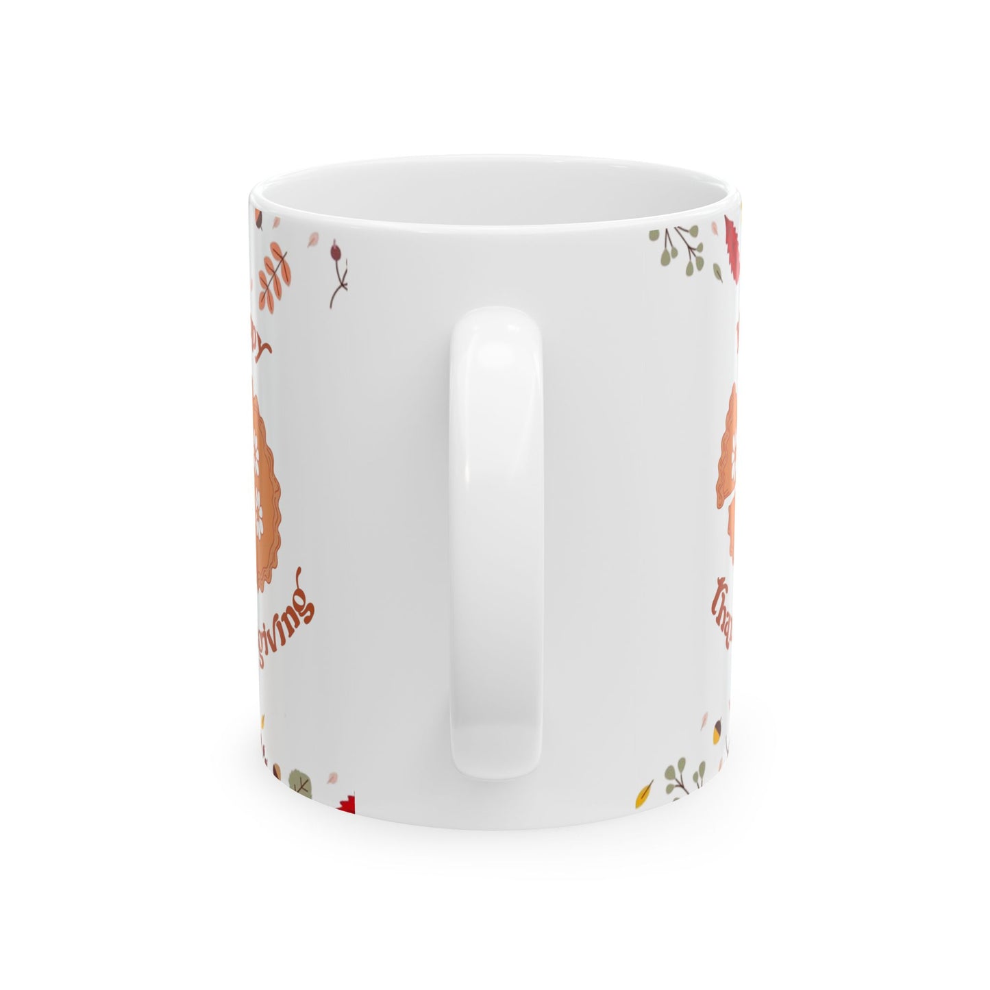 Autumn Leaves Ceramic Mug - Cozy Fall Coffee Cup