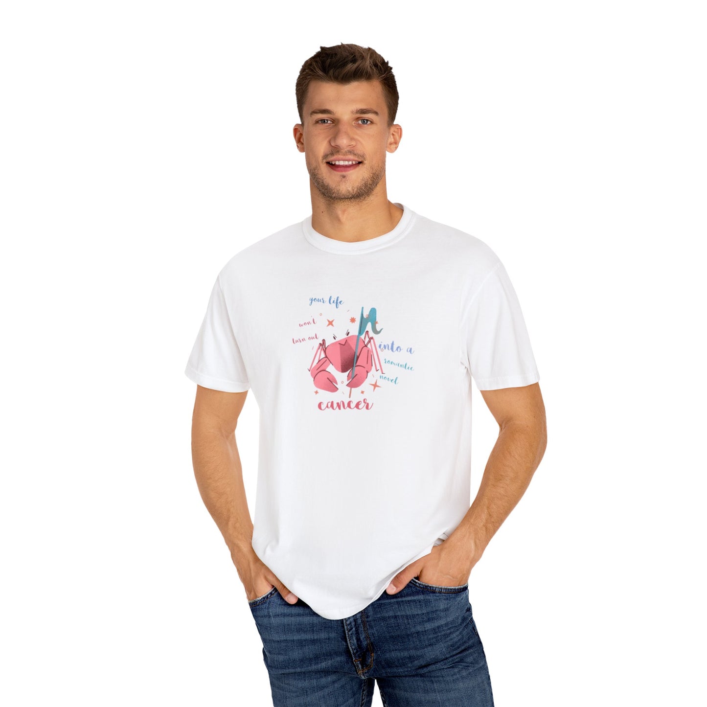 Cancer Zodiac Unisex Garment-Dyed T-Shirt - Celebrate Your Sign