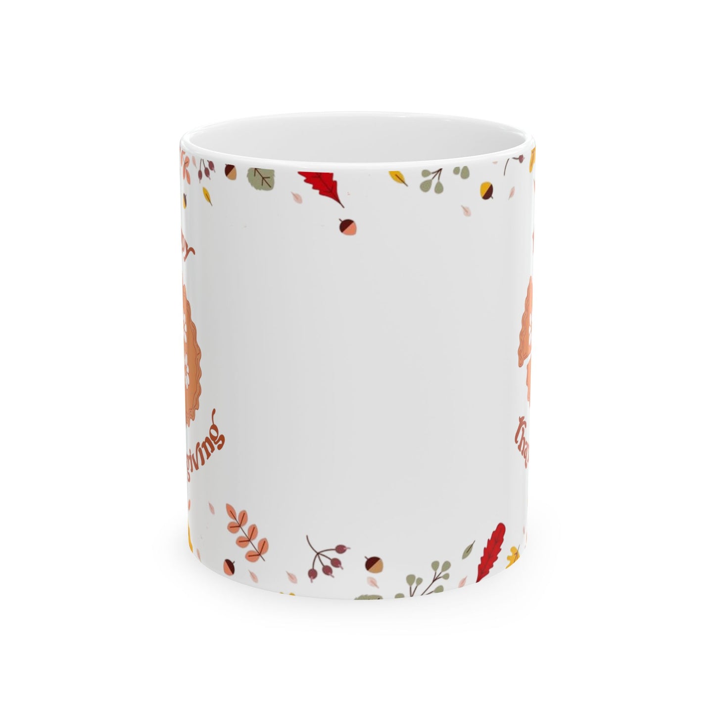 Autumn Leaves Ceramic Mug - Cozy Fall Coffee Cup