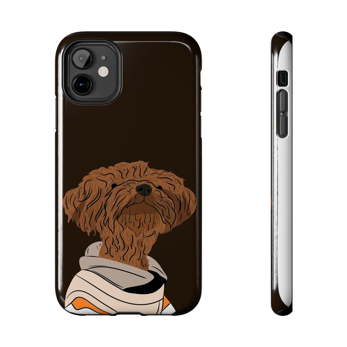 Stylish Tough Phone Case with Cute Dog Design