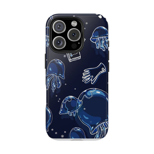 Ocean-Inspired Tough Phone Cases - Jellyfish Design for Sea Lovers