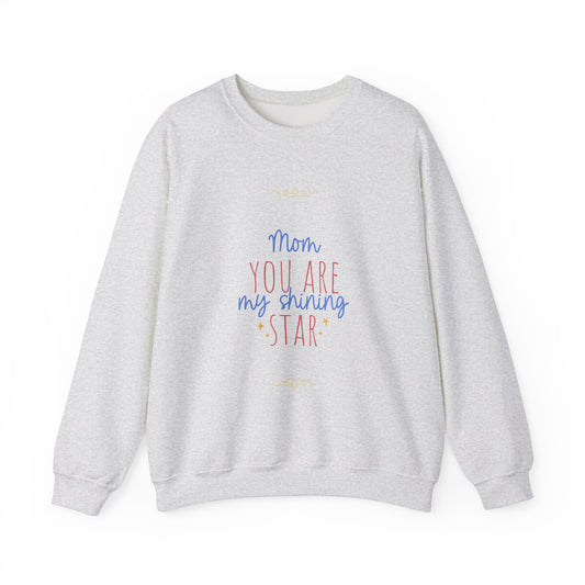 Mom Shining Star Crewneck Sweatshirt - Cozy Gift