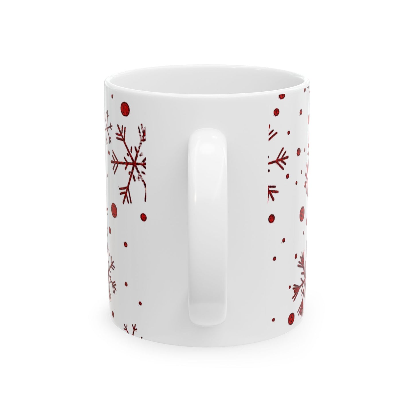Winter Wonderland Ceramic Mug | Snowflake Design | Holiday Gift