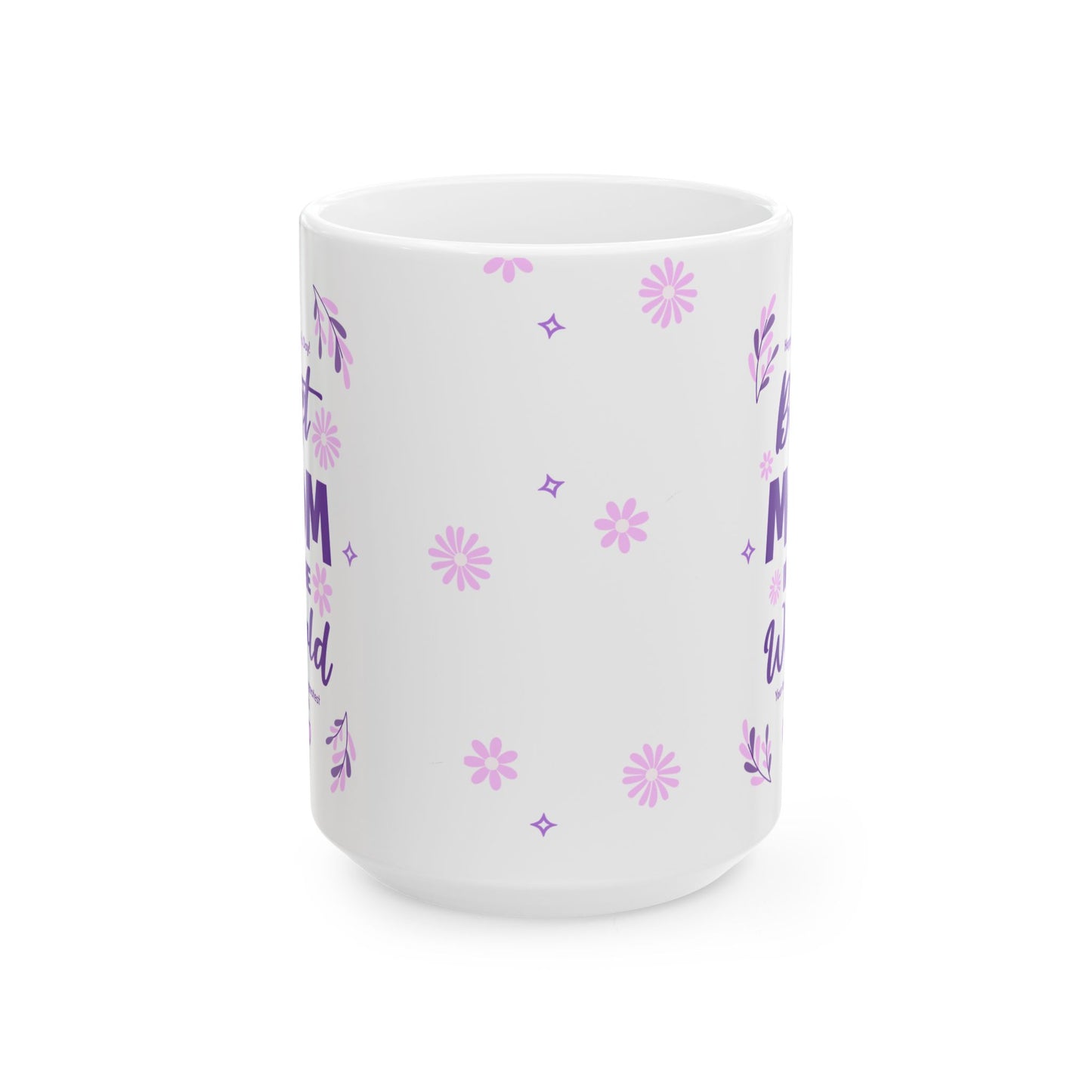 Taza de cerámica "Mejor mamá" - Regalo para el Día de la Madre