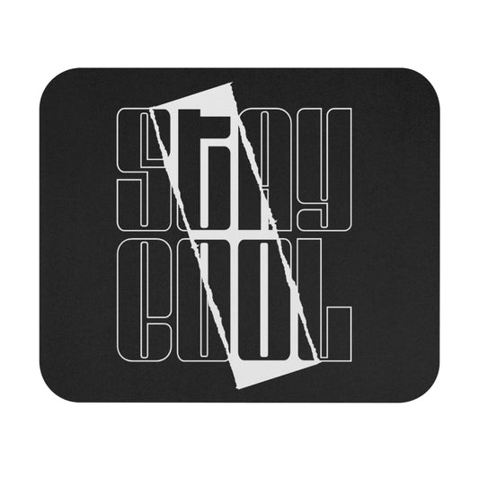 Stay Cool Mouse Pad - Stylish Black Desk Accessory for Gamers and Professionals