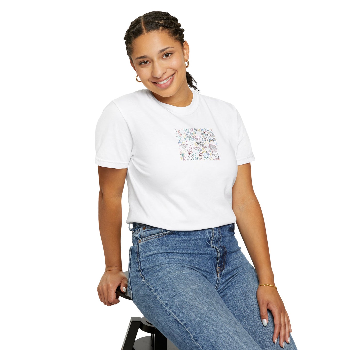 Colorful Illustrated Unisex T-Shirt