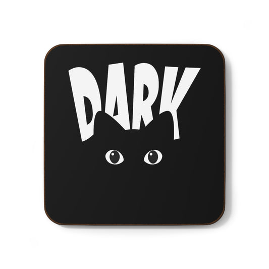 Posavasos Gato Negro - Posavasos de cartón duro 'DARK' para amantes de los gatos