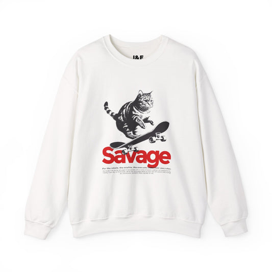 Sweatshirt - Unisex Heavy Blend™  - Savage Cat Skateboarding