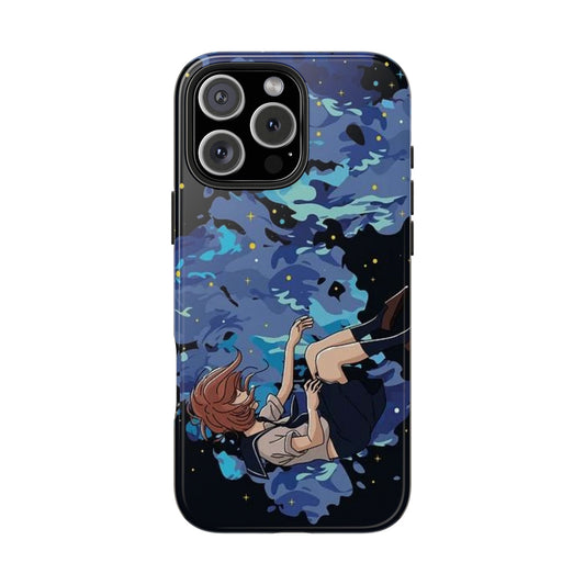 Funda resistente para teléfono Dreamy Girl: diseño de cielo nocturno para proteger el teléfono