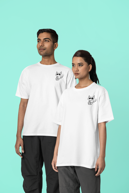 Camiseta gráfica unisex - Gato divertido